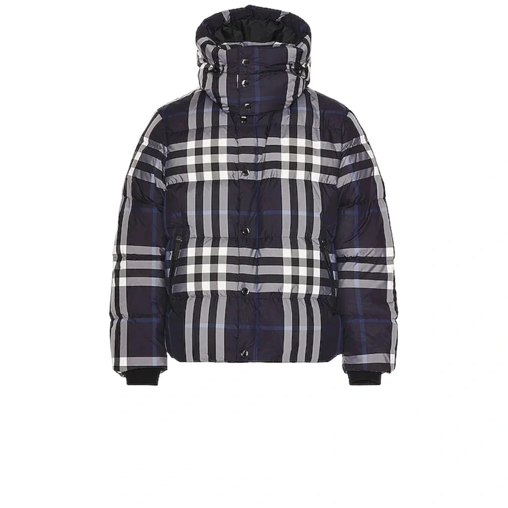 Burberry Larrick Check Jacket in White & Blue Check Small - Picture 2 of 4